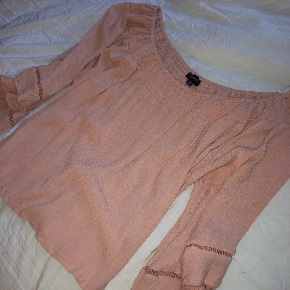 Shine star off the shoulder blouse